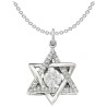 Sterling Silver CZ Vibrant Star of David Pendant | Jewelry | Judaica