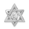 Sterling Silver CZ Vibrant Star of David Pendant | Jewelry | Judaica