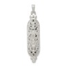 Sterling Silver Fancy Mezuzah Pendant | Jewelry | Judaica
