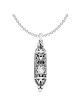 Sterling Silver Fancy Mezuzah Pendant | Jewelry | Judaica