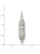 Sterling Silver Fancy Mezuzah Pendant | Jewelry | Judaica