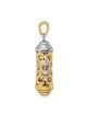 14k Two-Tone Gold Decorative Mezuzah Pendant | Jewelry | Judaica