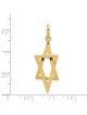 14k Yellow Gold Elongated Star of David Pendant | Jewelry | Judaica