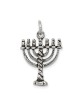 Sterling Silver Ornate Menorah Pendant | Jewelry | Judaica