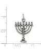 Sterling Silver Ornate Menorah Pendant | Jewelry | Judaica