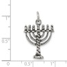 Sterling Silver Ornate Menorah Pendant | Jewelry | Judaica