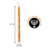 Premium Handcrafted Hanukkah Candles - Blue/Orange | Hanukkah | Judaic