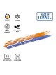 Bougies de Hanoukka fabriquées à la main de qualité supérieure - Bleu/Orange | Hanoukka | judaïque