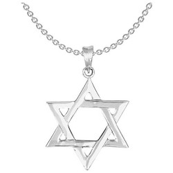 Pendentif étoile de David classique en argent sterling | Bijoux | Judaïca
