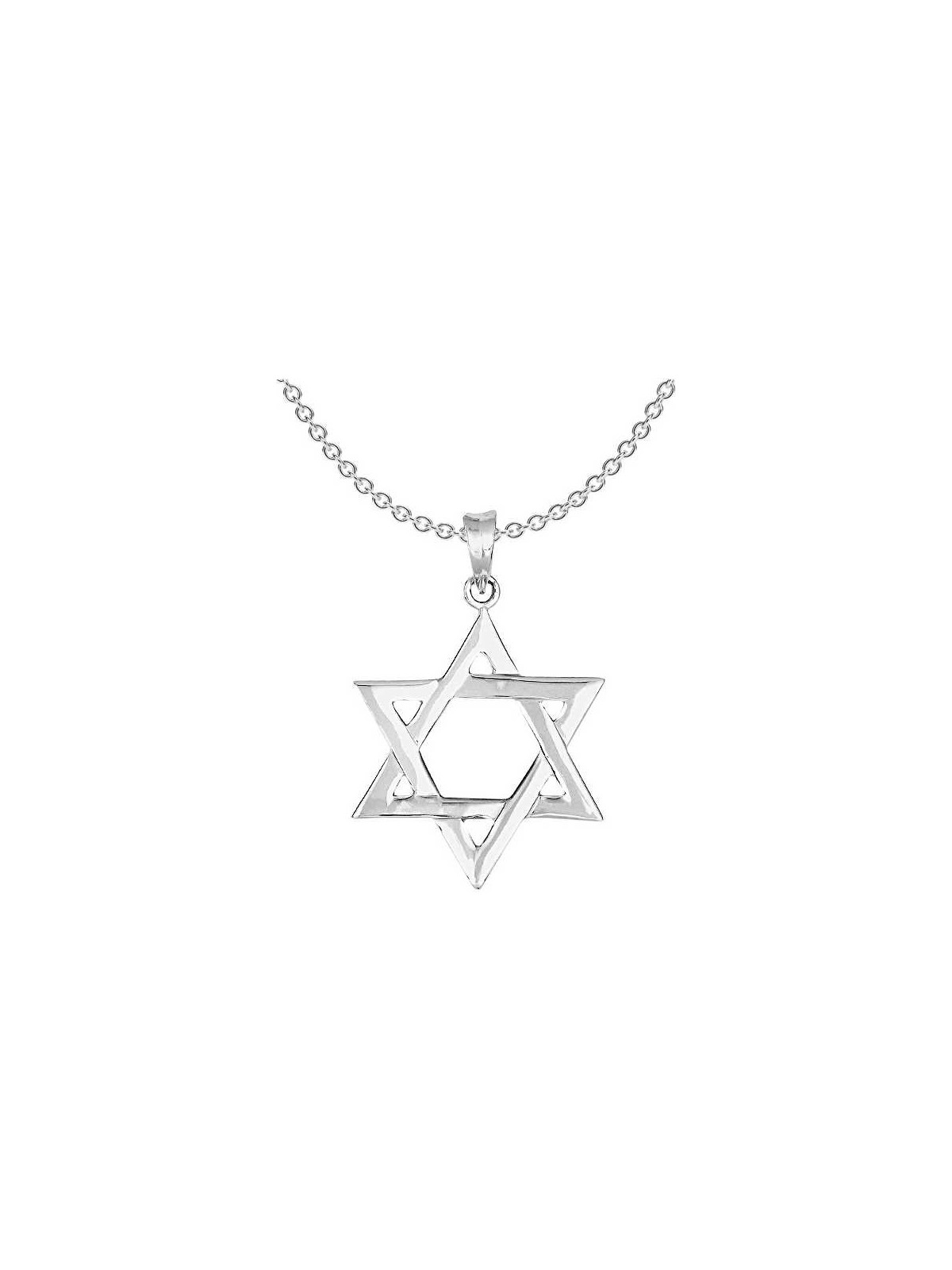 Pendentif étoile de David classique en argent sterling | Bijoux | Judaïca