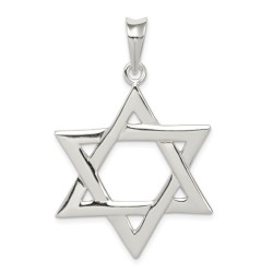 Sterling Silver Classic Star of David Pendant | Jewelry | Judaica
