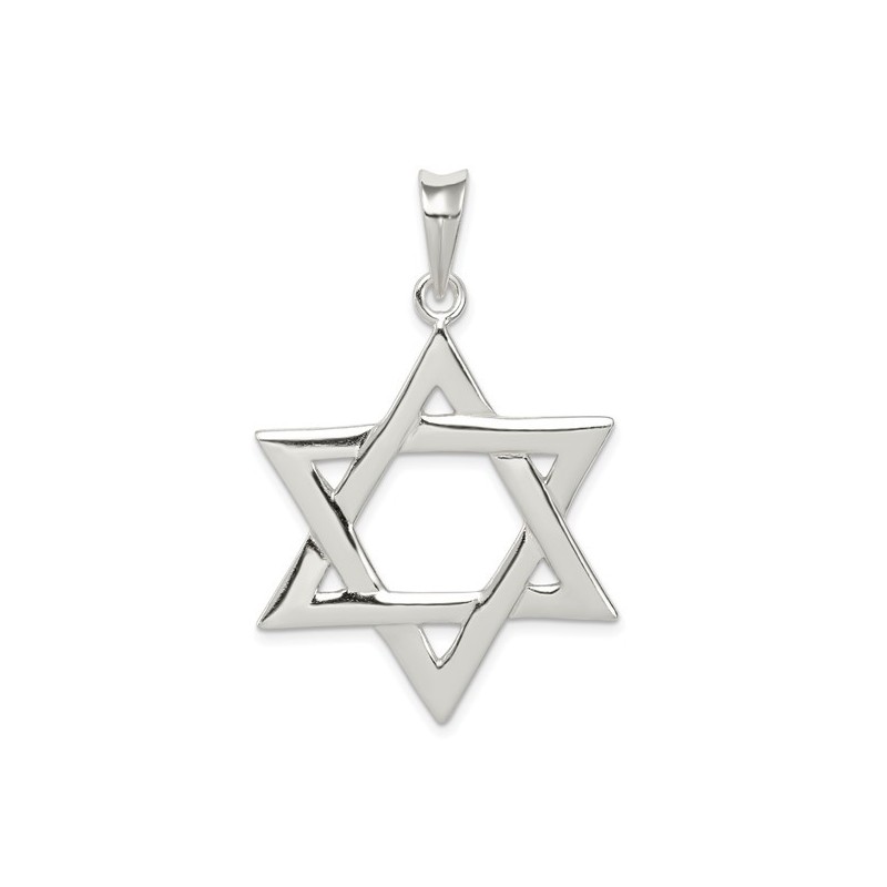 Pendentif étoile de David classique en argent sterling | Bijoux | Judaïca