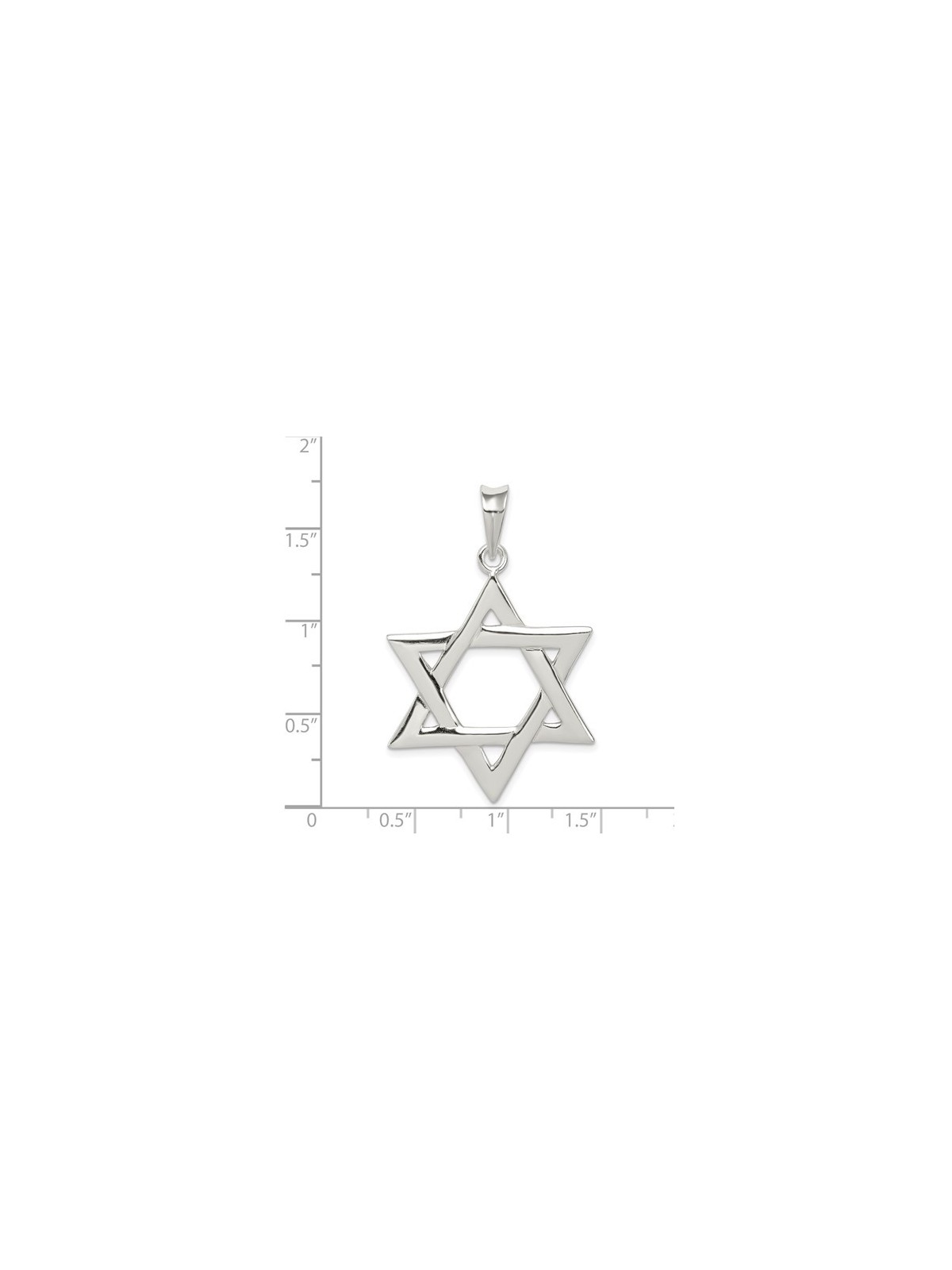 Pendentif étoile de David classique en argent sterling | Bijoux | Judaïca