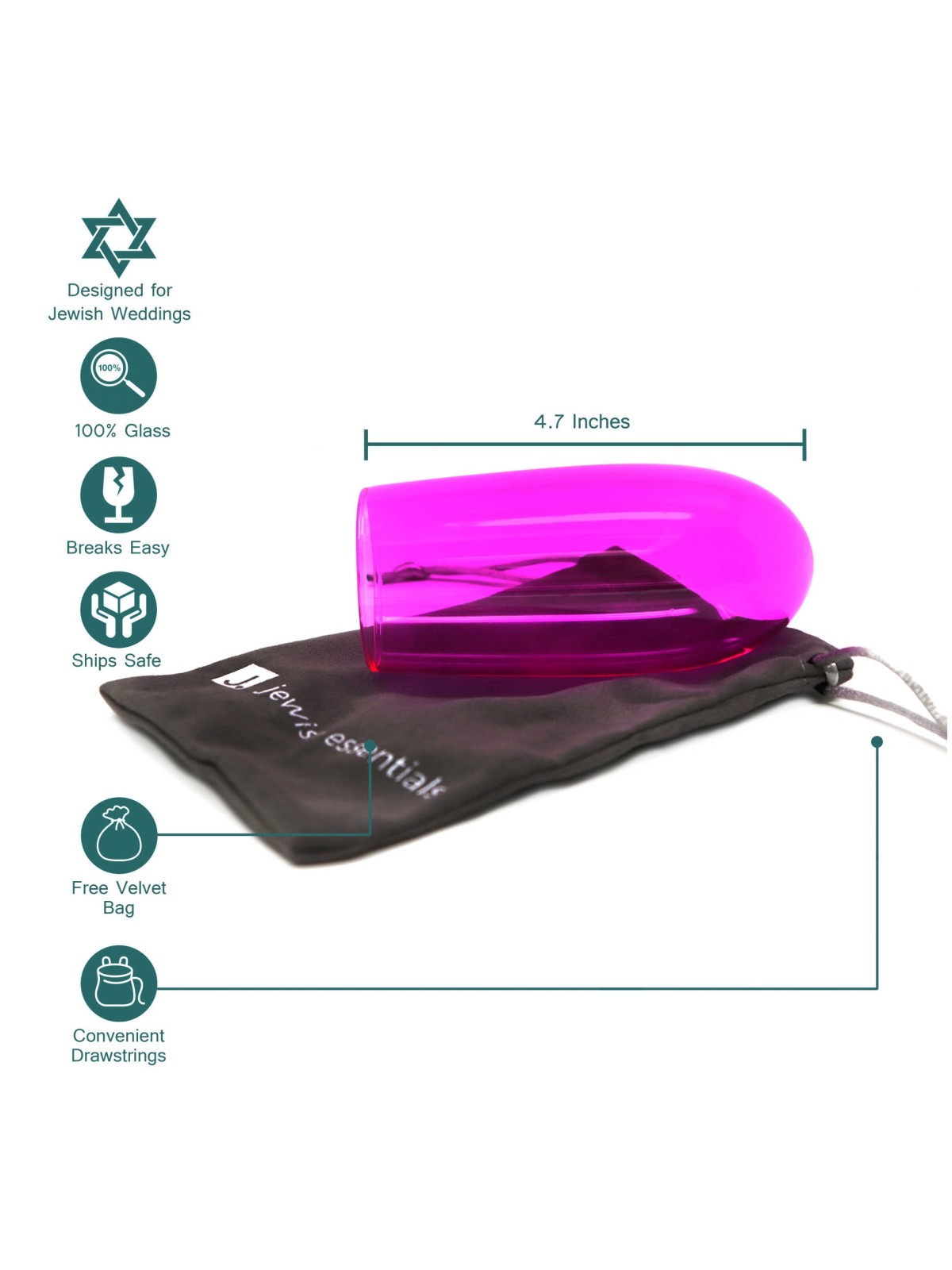 Wedding Chuppah Breaking Glass by Jewish Essential | Wedding | Judaica