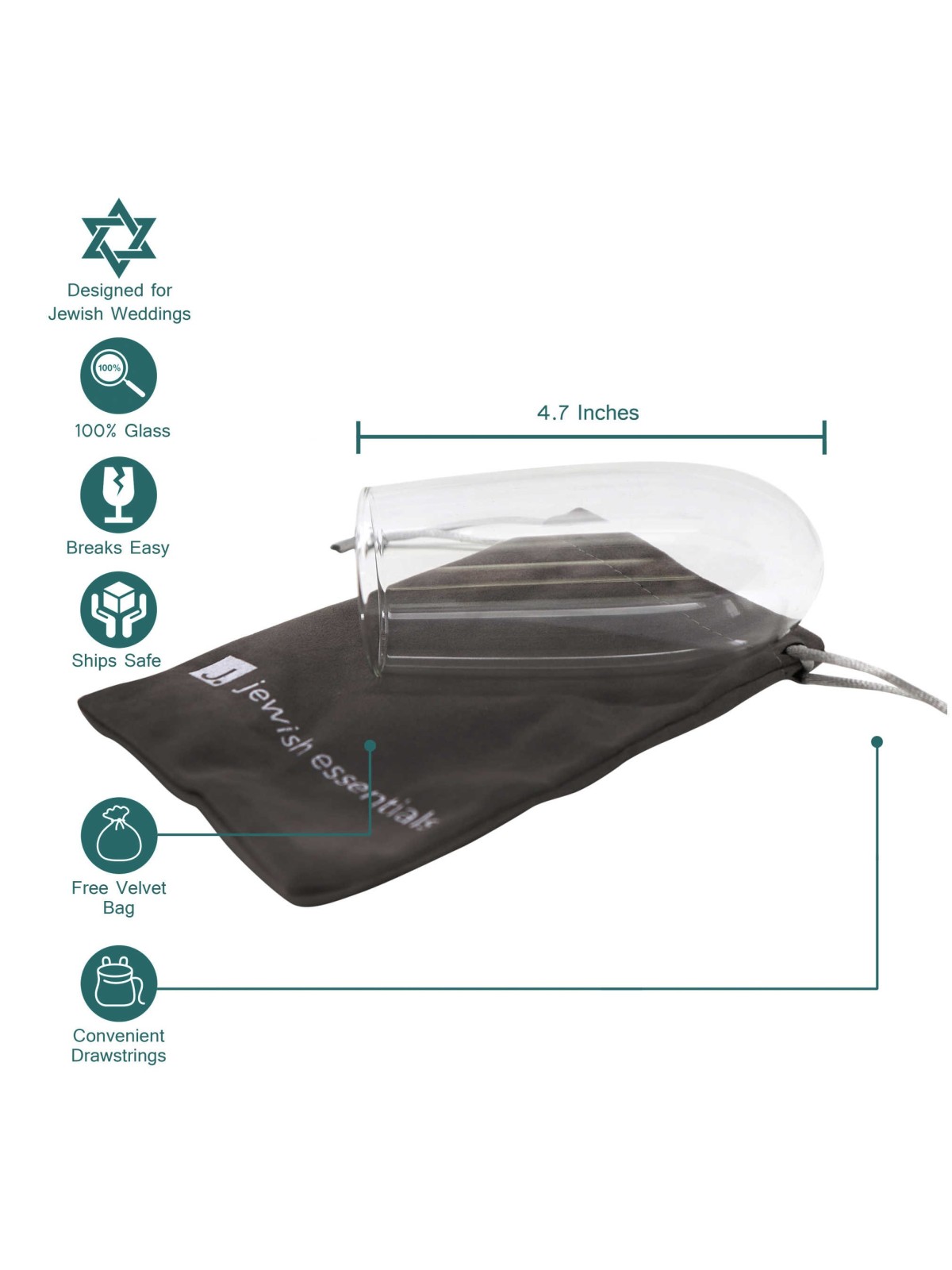 Wedding Chuppah Breaking Glass by Jewish Essential | Wedding | Judaica