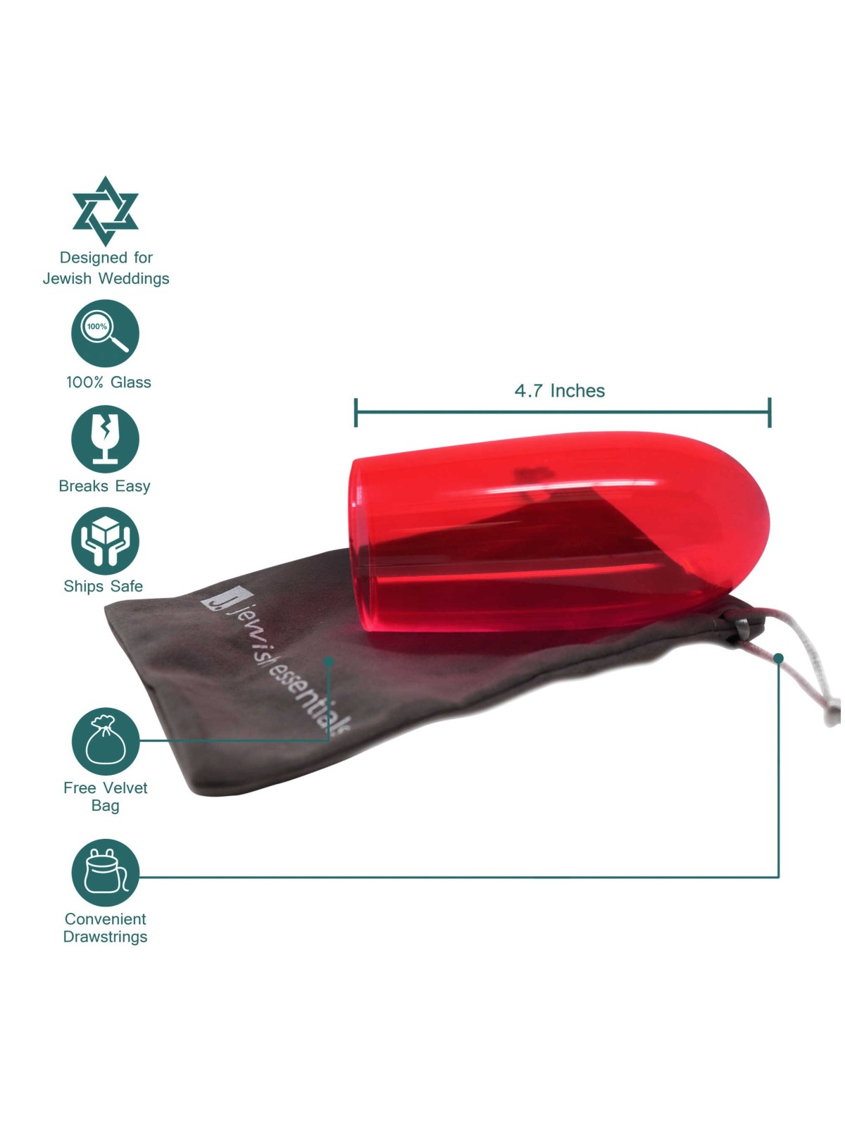 Wedding Chuppah Breaking Glass by Jewish Essential | Wedding | Judaica