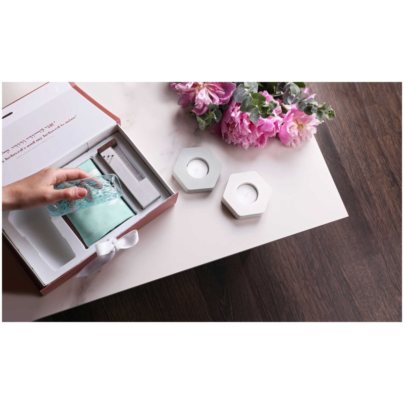 Souvenir de mariage en ciment minimaliste moderne blanc | Mariage | Judaïca