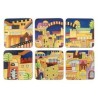 Square Jerusalem Coasters By Yair Emanuel | Home Goods | Judaica