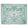 White & Blue Embroidered Filigree Challah Cover By | Challah Covers |