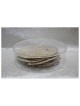 Boîte à matzah ronde en lucite claire | Pâque | Judaïca