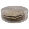 Clear Lucite Round Matzah Box | Passover | Judaica