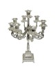 Silver Plated Floral 9 Branch Candelabra | Candle Holders | Judaica
