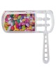 Gragger transparent remplissable en plastique petit | Pourim | Judaïca