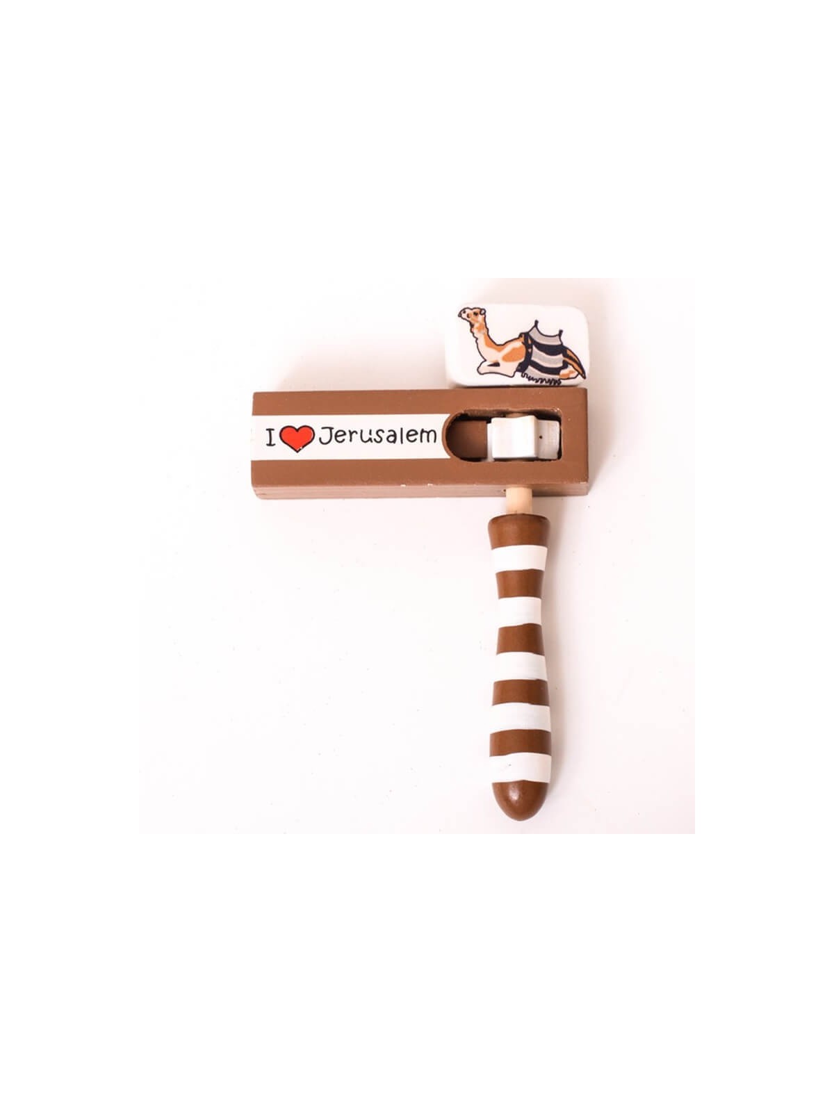 I Love Jerusalem Gragger - Small | Purim | Judaica