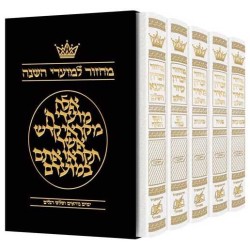 Machzor Hebrew Only Ashkenaz - 5 Volume Set - Hebr | Books | Judaica