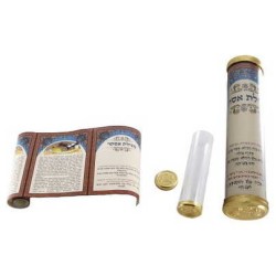 Childrens' Megillah Esther Scroll With Acrylic Hol | Purim | Judaica