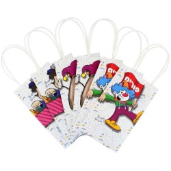 Paquet de 6 sacs à friandises en papier de taille moyenne | Cadeaux | Judaïca