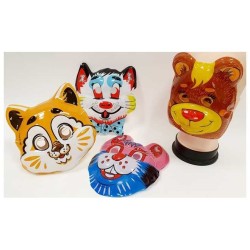 Pack de 12 masques d’animaux | Pourim | Judaïca