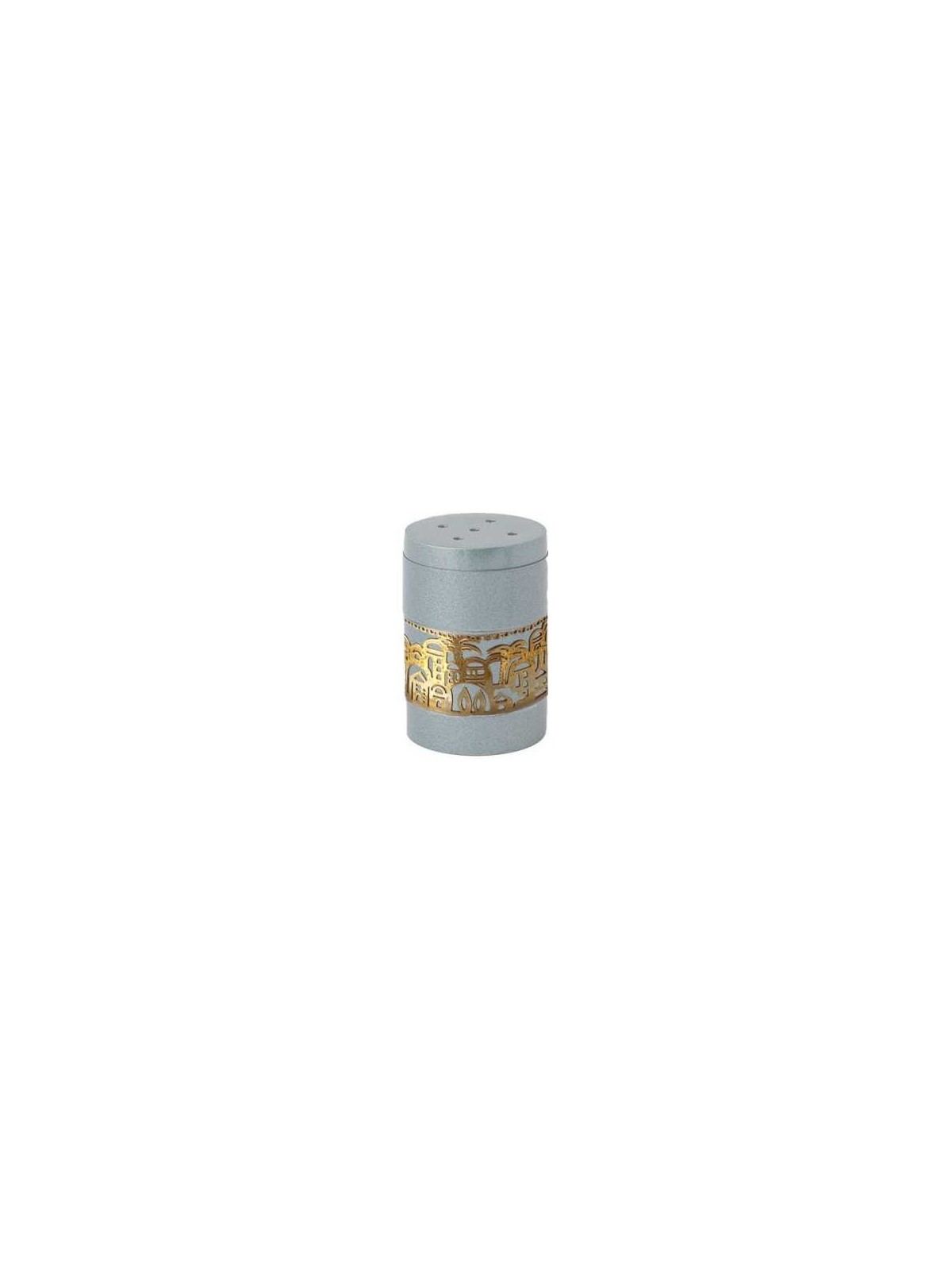 Silver Salt Shaker With Gold Jerusalem Overlay By  | Home Goods | Juda