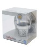 Tasse et assiette de Kiddouch en acier inoxydable - Floral Des | Coupes de Kiddouch | Ju