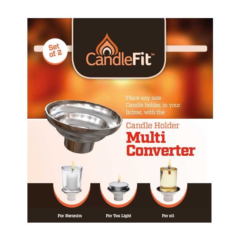 Multi Converter Candle Holder Drip Cup - Set of 2 | Candle Holders | J