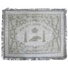 Embroidered Challah Cover - White/Silver | Challah Covers | Judaica