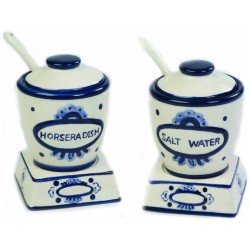 Horseradish and Salt Water Set | Passover | Judaica