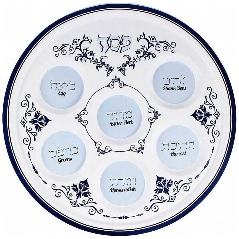 Plaque de Seder de Pâque en céramique | Pâque | Judaïca