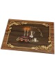 Challah Board Verre Trempé Bougies Or et Argent | Planches Challah |