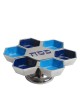 Blue Pedestal Passover Tray | Passover | Judaica
