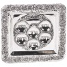 Silver-Plated Square Passover Plate | Passover | Judaica