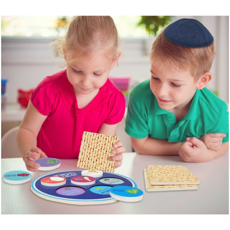 Ensemble de Seder en bois de luxe pour Pâque | Pâque | Judaïca