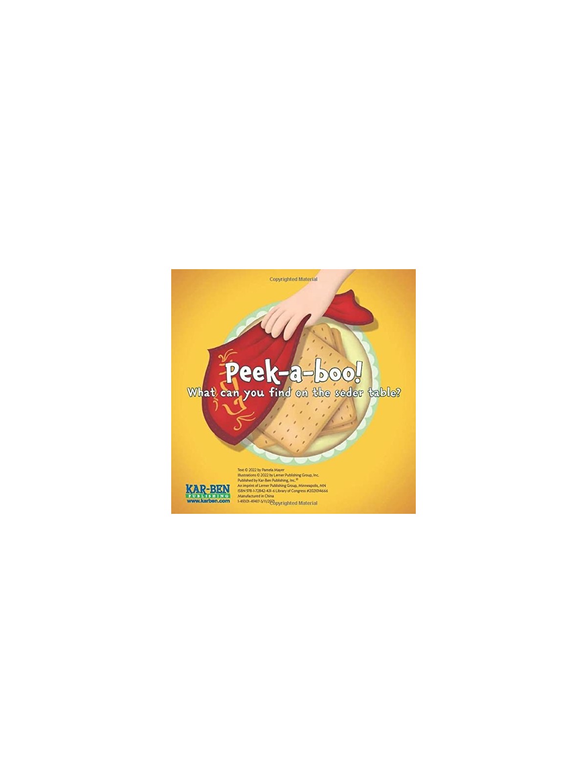 Peek-A-Boo Pâque | Livres | Judaïca