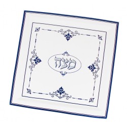Assiette à matsa en céramique - Collection Renaissance | Pâque | Judaïca