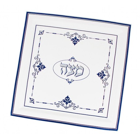 Assiette à matsa en céramique - Collection Renaissance | Pâque | Judaïca