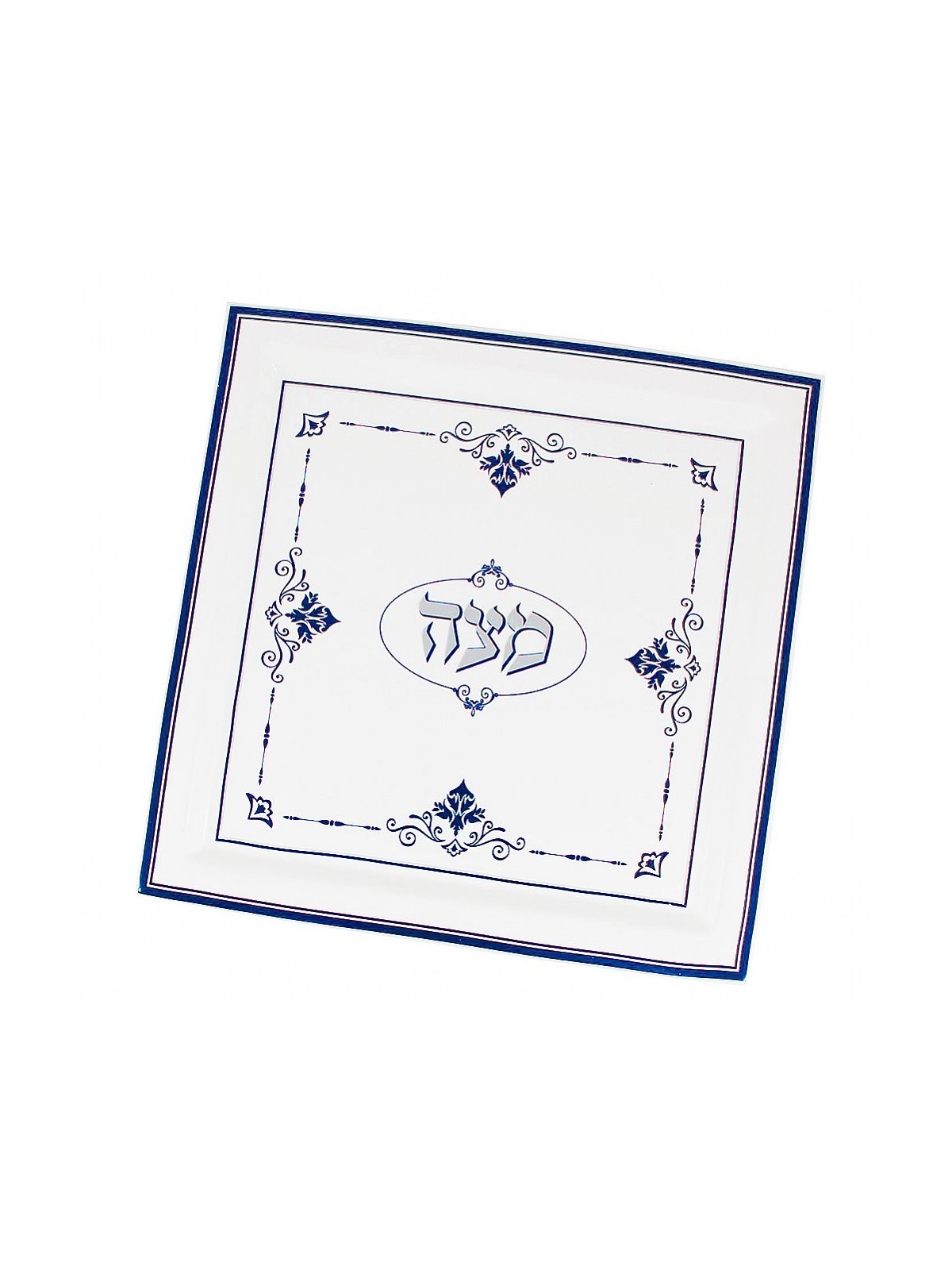 Assiette à matsa en céramique - Collection Renaissance | Pâque | Judaïca