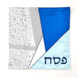Geometric Design Square Printed Matzah Cover | Passover | Judaica