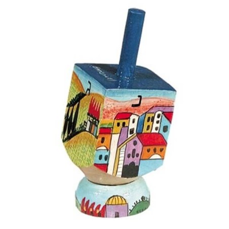 Petit Dreidel de Jérusalem | Hanoukka | Judaïca