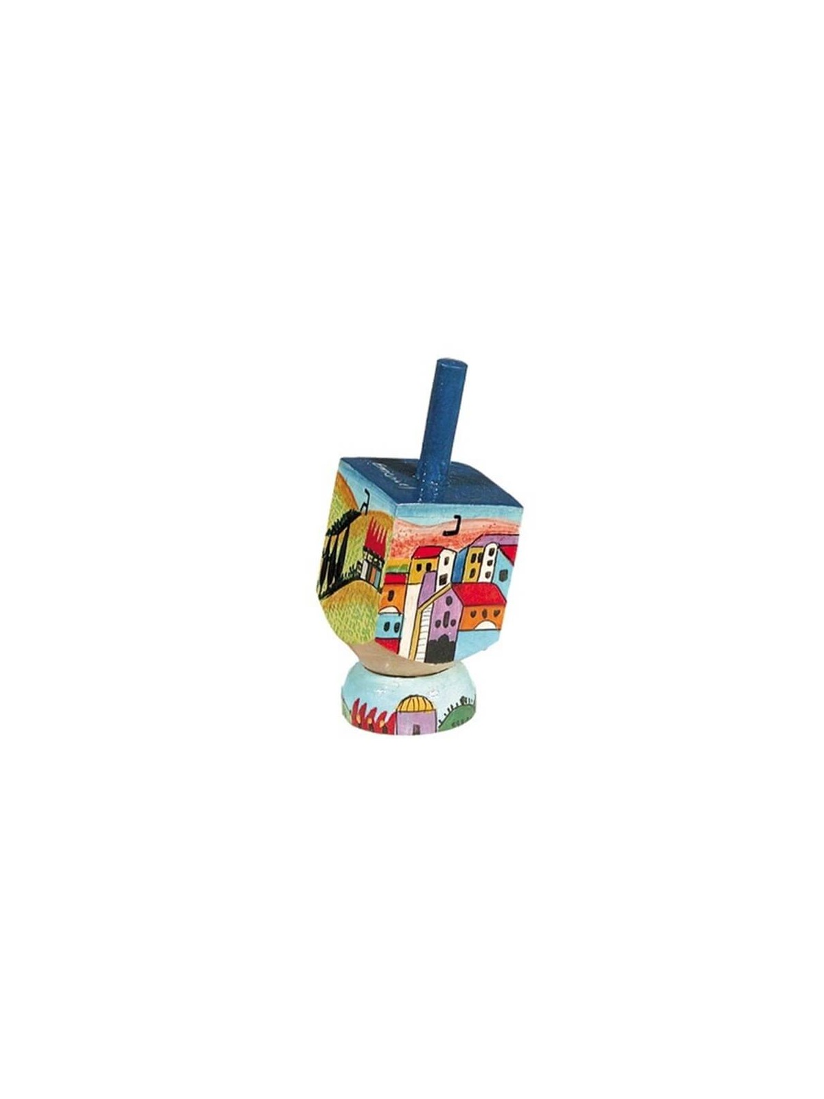 Small Jerusalem Dreidel | Hanukkah | Judaica