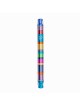 Cylinder Striped Mezuzah Case 12cm - Multicolor | Mezuzahs | Judaica